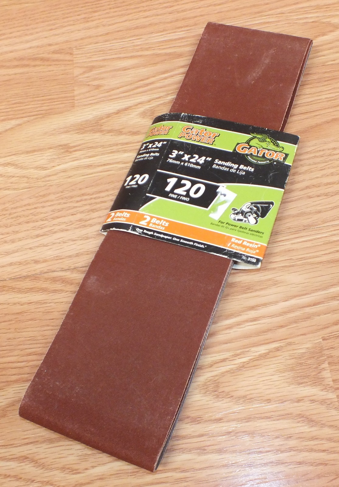 Gator Finishing Products (3150) 120 Fine Grit 3" x 24" (inch) Sanding