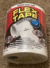 Flex Tape White 4”x5'