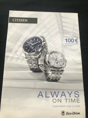 Watch Catalog / CITIZEN Uhrenkatalog '' Funkuhren '' 8 Seiten in Deutsch