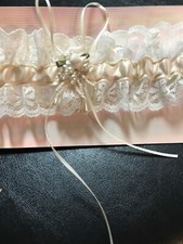 NEW WEDDING GARTER, FROM LOCAL WEDDING SHOP, NOW CLOSED. MANY LISTED. GRY-99-71