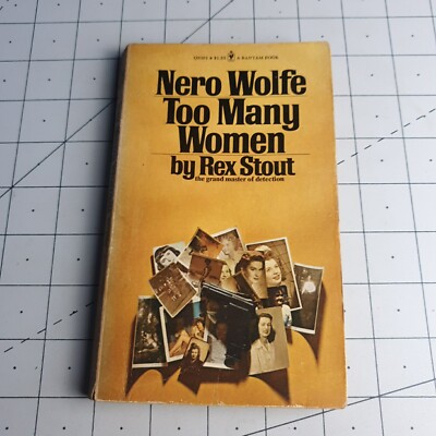 Nero Wolfe Too Many Women Rex Stout Bantam 1975 Paperback Book