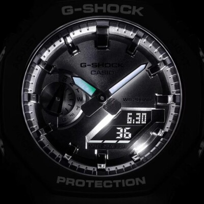 CASIO G-SHOCK GA-2100SB-1AJF Silver Carbon Core Digital Men's