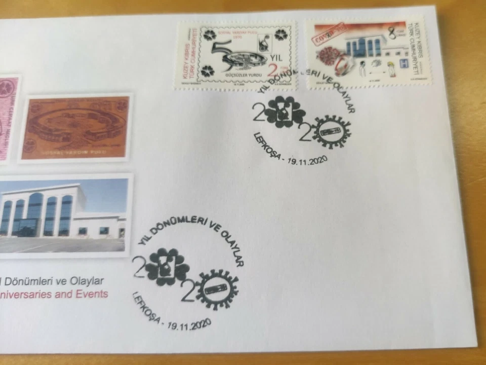 2020 Turkiye Turkey Together Fight Virus Pandemic Medical Frontliner Stamp FDC - Image 4 of 4