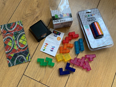 NEU Offizielles Rubik's Puzzle Paket. Retro Magic, Tower Twister Plus Tetris 3D