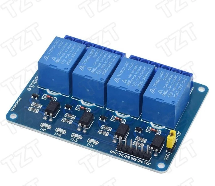 Arduino 5V Relay Module Interface Board for Low Level Trigger 1 2 4 8 Channels - Image 2 of 4