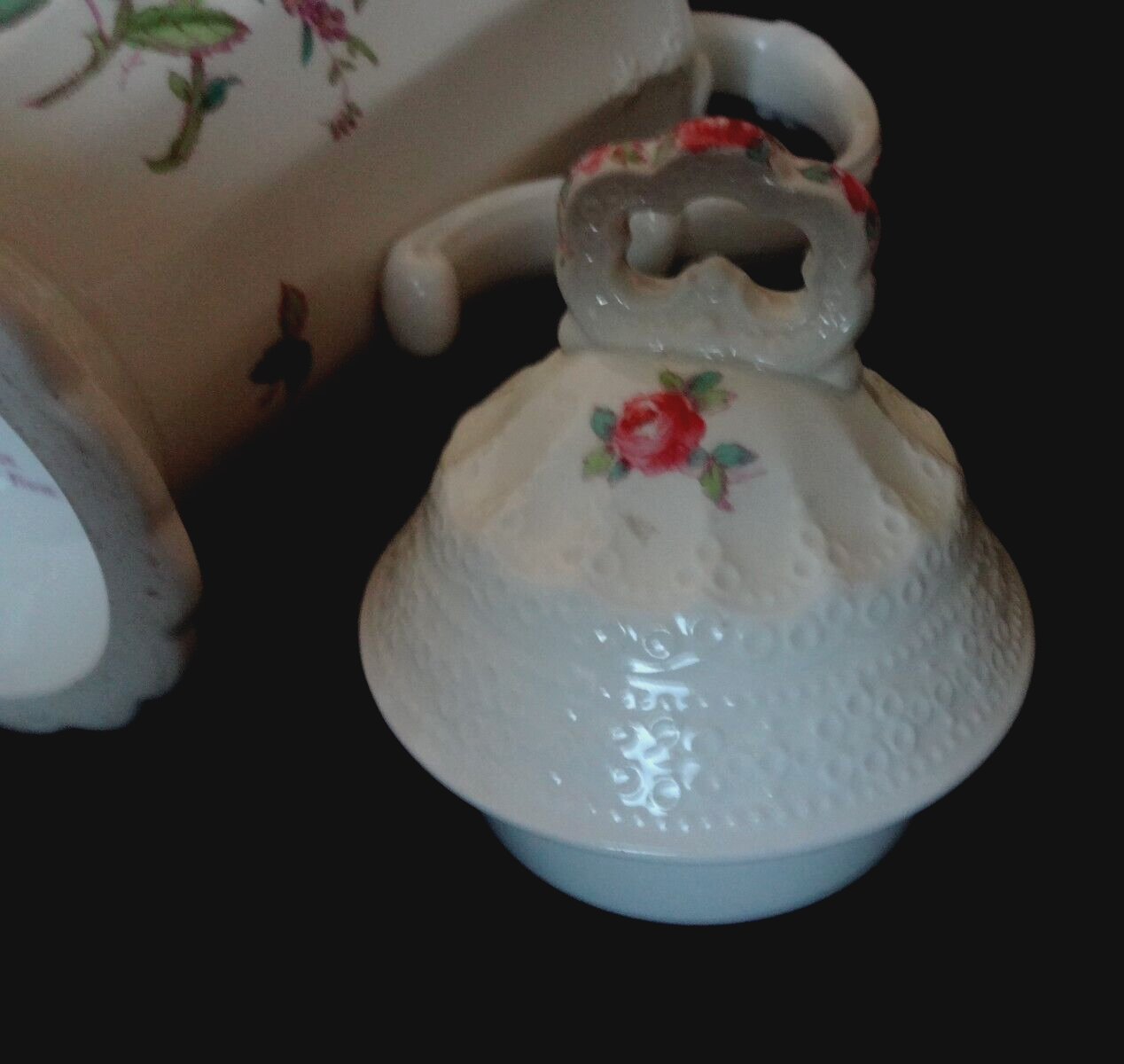 Vintage Spode's Jewel Copeland England "Billingsley Rose" Design 11 in