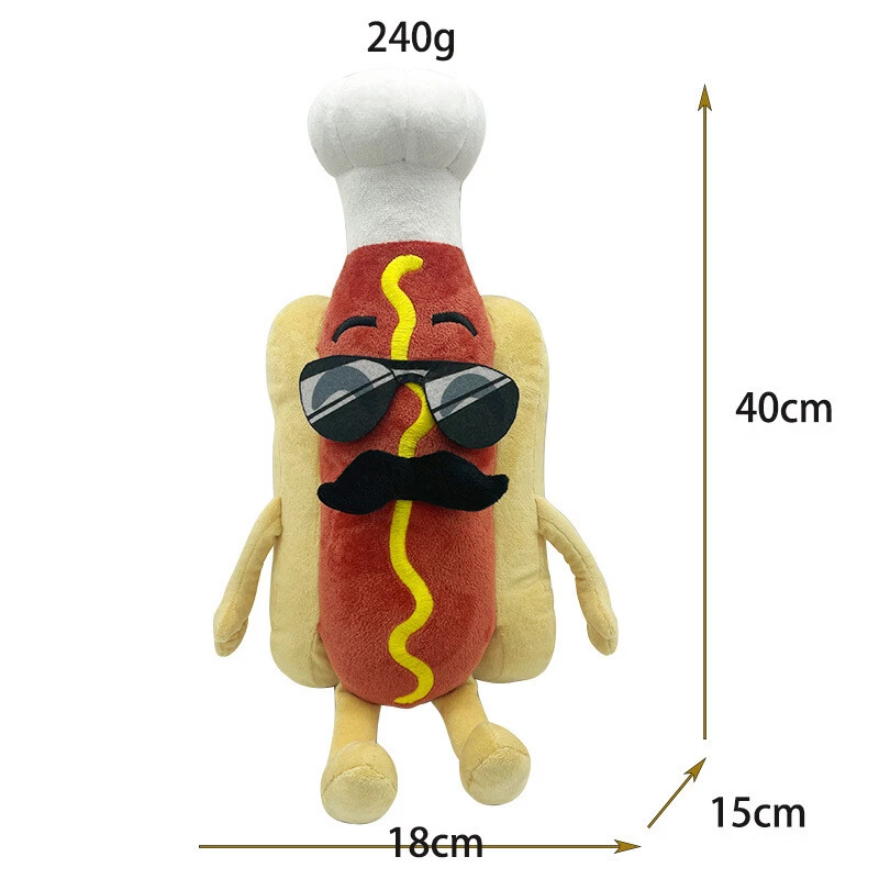 40CM Plain Sausage Plush Toy Stuffed Doll Birthday Christmas Gift Funny Pillow - Image 2 of 4