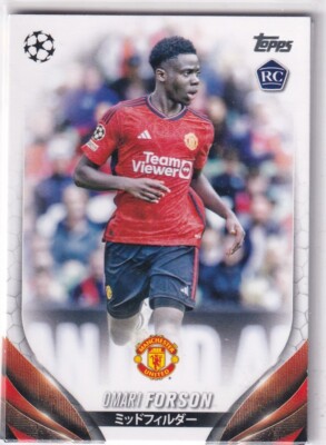 Topps 2024 CL Club Competition Japan UEFA Euro No. 42 Omari Forson Rookie