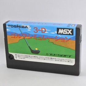 3-D GOLF SIMLATION 3d MSX Japan 9321 msx