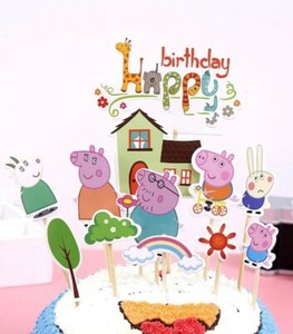12 Pcs Peppa Pig Cake Topper Decoration Ebay