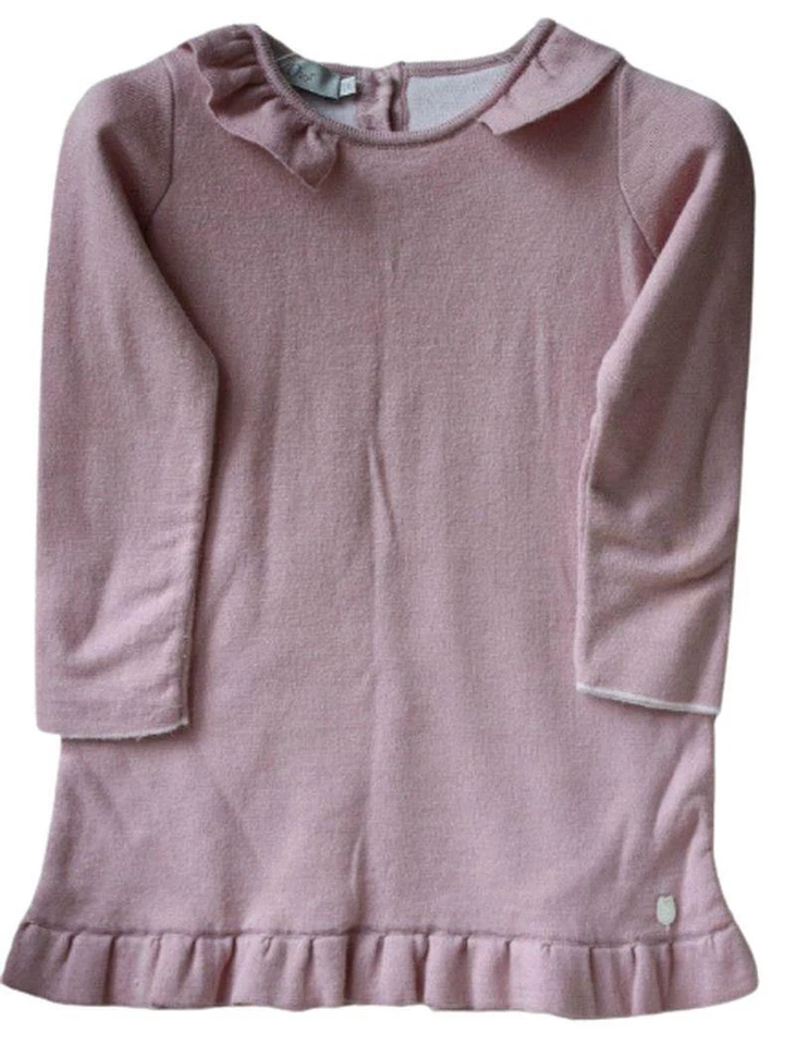 BABY DIOR PINK COTTON CASHMERE BLEND DRESS 18 MONTHS