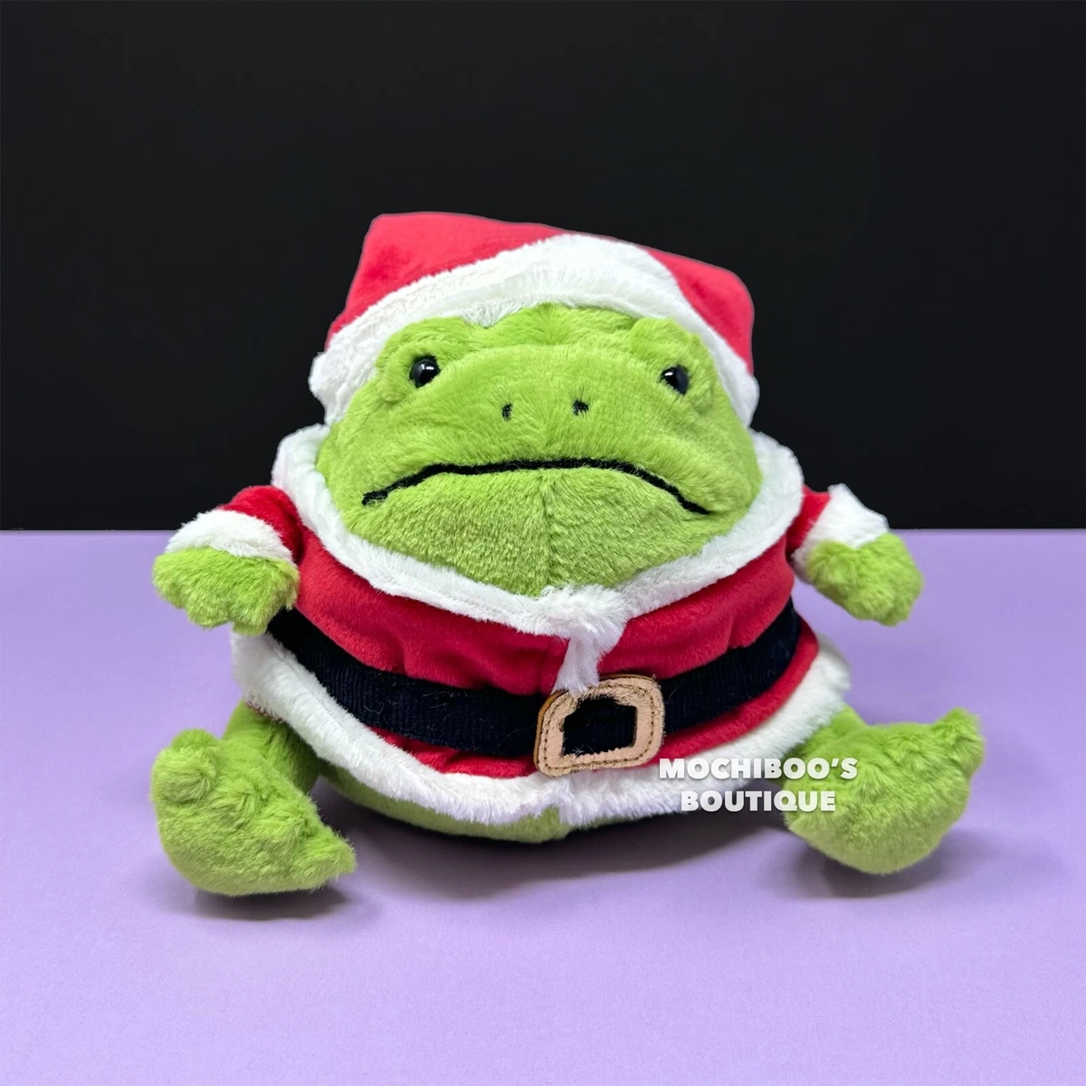 Jellycat SANTA RICKY RAIN FROG Soft Plush Toy - NWT CUTE Stuffed