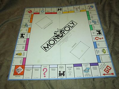 Parker Brothers Monopoly Game Board Replacement 1985 Folding