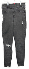 Spanx Jeans Small Womens Black Jeggings Super Skinny Pull On Pants EUC 28x26