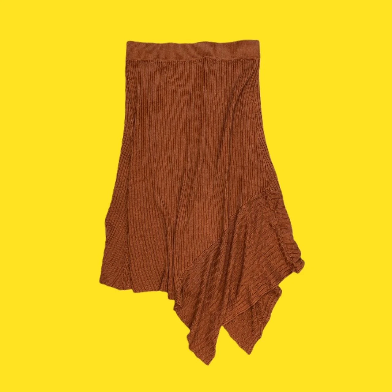 V BY VERY x Kate Wright Knitted Women's Skirt, Feminine Flounced Hem, UK 14