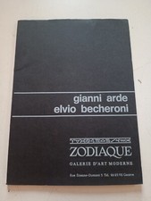 Gianni arde Elvio beccheroni galerie D'art Moderne zodiaque 1969