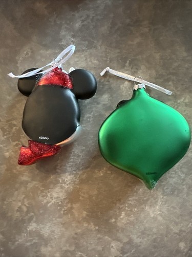 Hallmark Christmas Tree Ornaments Blown Glass Minnie Ornaments 2024 - Picture 10 of 12