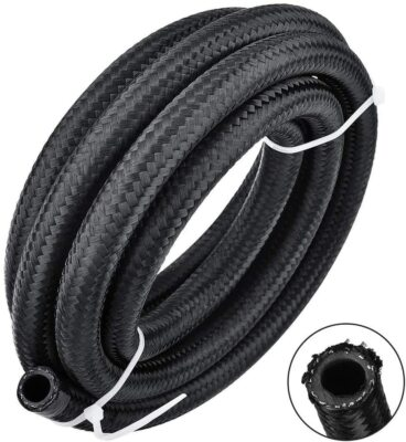 #ad 4AN 6AN 8AN 10AN 12AN Nylon amp; Stainless Steel Braided Fuel Hose Oil Gas Air Line $30.89
