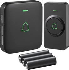 AVANTEK Wireless Door Bell, BA-11 Waterproof Battery Operated Doorbell Chime Ope