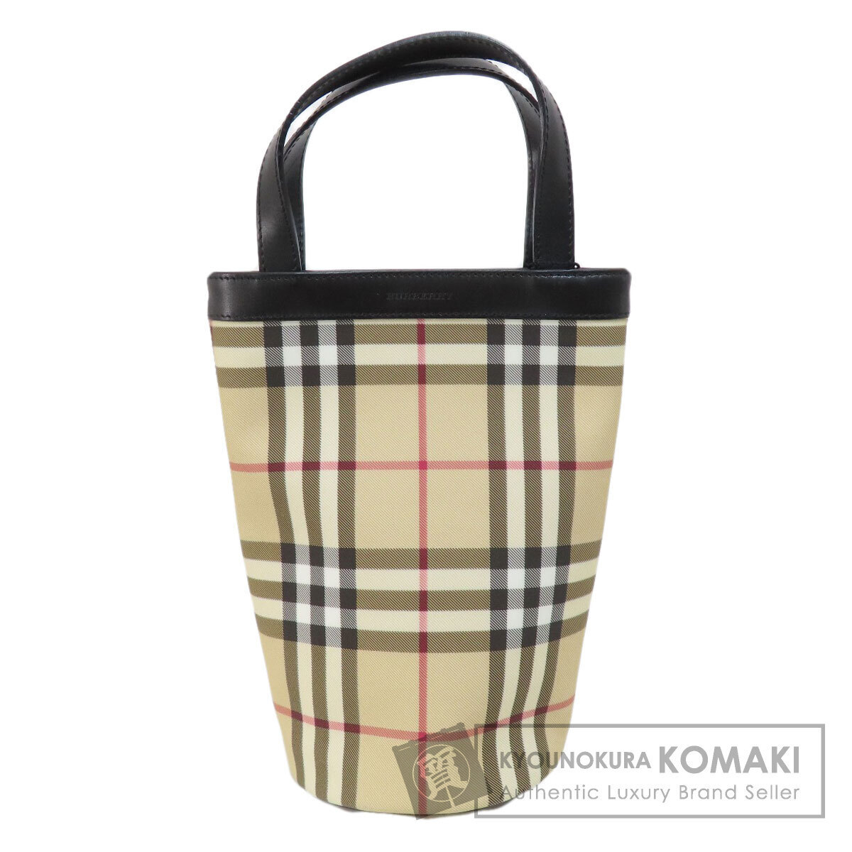 BURBERRY Nova Check Handbag PVC Women s Used