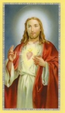MORNING OFFERING - Laminated  Holy Cards.  QUANTITY 25 CARDS