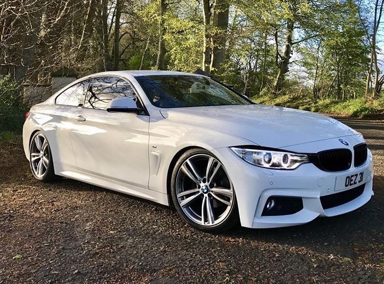 BMW F32 4シリーズ　420i mスポ H&R スプリング BMW F32 4シリーズ 420i クーペ H＆R スポーツスプリング