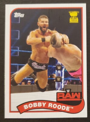 2018 Topps Heritage WWE #2 Bobby Roode RAW Gold Cup Wrestling card NM ...