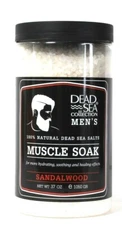 1 Count Dead Sea Collection 37 Oz Men Sandalwood 100% Natural Salt Muscle Soak