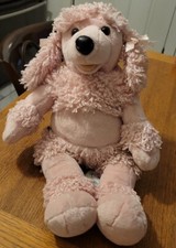 BABW Build-A-Bear Pink Poodle Dog Stuffed Plush Toy 18 Inch Lovey
