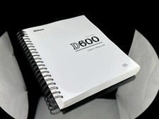 Nikon D600 Instruction Owners Manual User Guide 368 Pages - Coil Bound