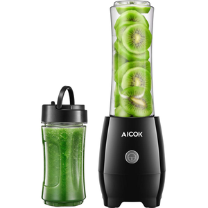 Personal Blender Aicok Smoothie Blender with 2 Tritan Travel Bottles, Blender Personal Blender Aicok Smoothie Blender with 2 Tritan Travel Bottles, Blender