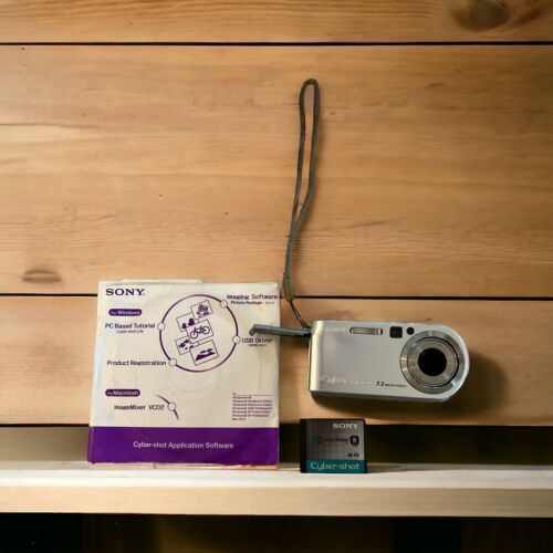 Sony Cyber-shot DSC-P200 7.2MP Digital Camera - Silver Read