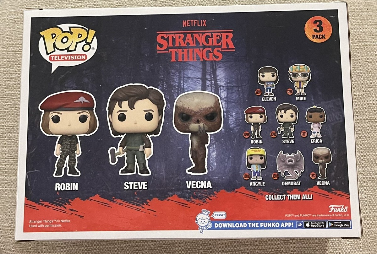 Funko Pop! Stranger Things Steve, Robin and Vecna 3 Figure
