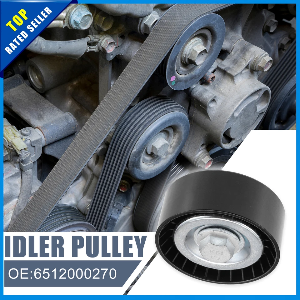 Pack of 1 for Mercedes-Benz E 250 14-16 Car Drive Belt Idler Pulley Guide Pulley - Image 2 of 4