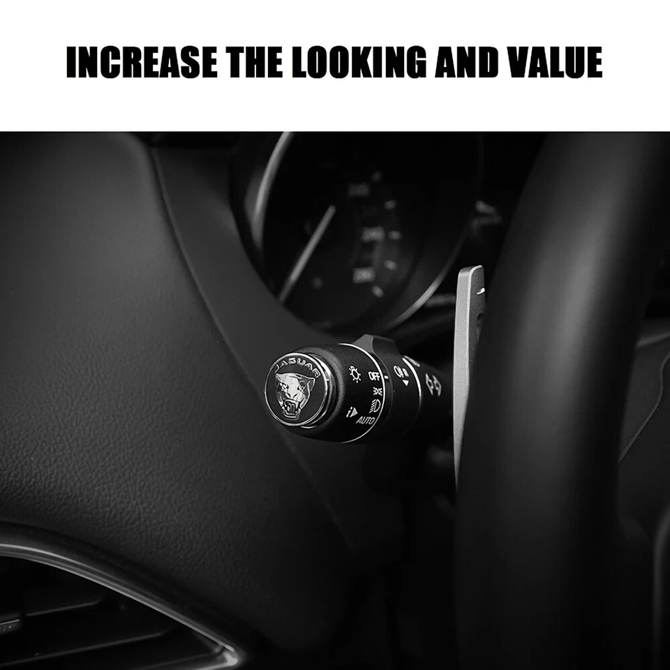 For Jaguar XJ XE XF F-Pace Wiper Switch Decoration Button Emblem Sticker Badge - Image 3 of 3