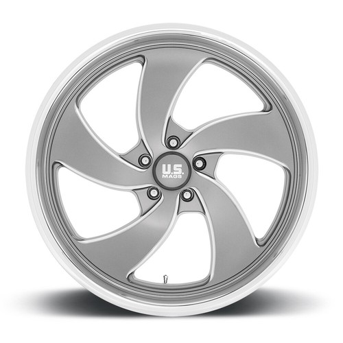 22x8.5 +1 F, 22x10.5 +1 R, US Mag Desperado 5x4.75 Anthracite Wheels (Set of 4) - Picture 3 of 3