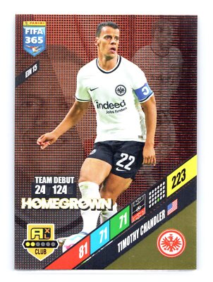 2024 Panini Adrenalyn XL #EIN15 Timothy Chandler Homegrown Eintracht Frankfurt