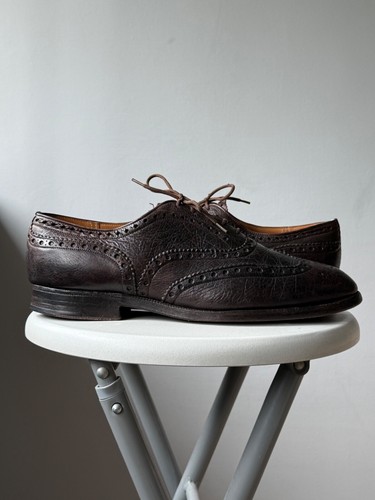 Church's Chetwynd Kentucky Deerskin Brown Leather Oxford Brogue Size UK 8 - US 9