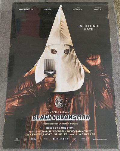 2018 DS movie poster ~ BLACKKKLANSMAN ~ 27x40