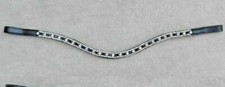 Designer Clear Crystal Stylish Browband Leather For Horse Bridle .
