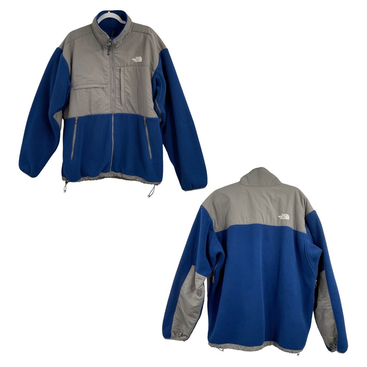 The North Face Denali Polartec Fleece Jacket Vented A193 Grey Blue