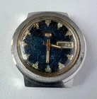 SEIKO Automatic 7009-8190 Watch Vintage Mens Blue Dial To Restor Or Parts Use