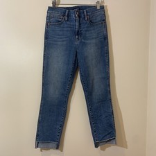 J Crew Jeans Vintage Straight Womens 28 Raw Hem Stretch