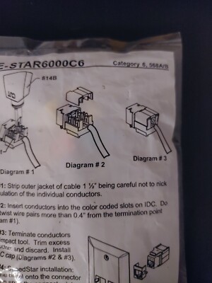 Rj45 Femmina Cat6 Utp Presa Rj45 Senza Attrezzi Safire Ks6-tl180