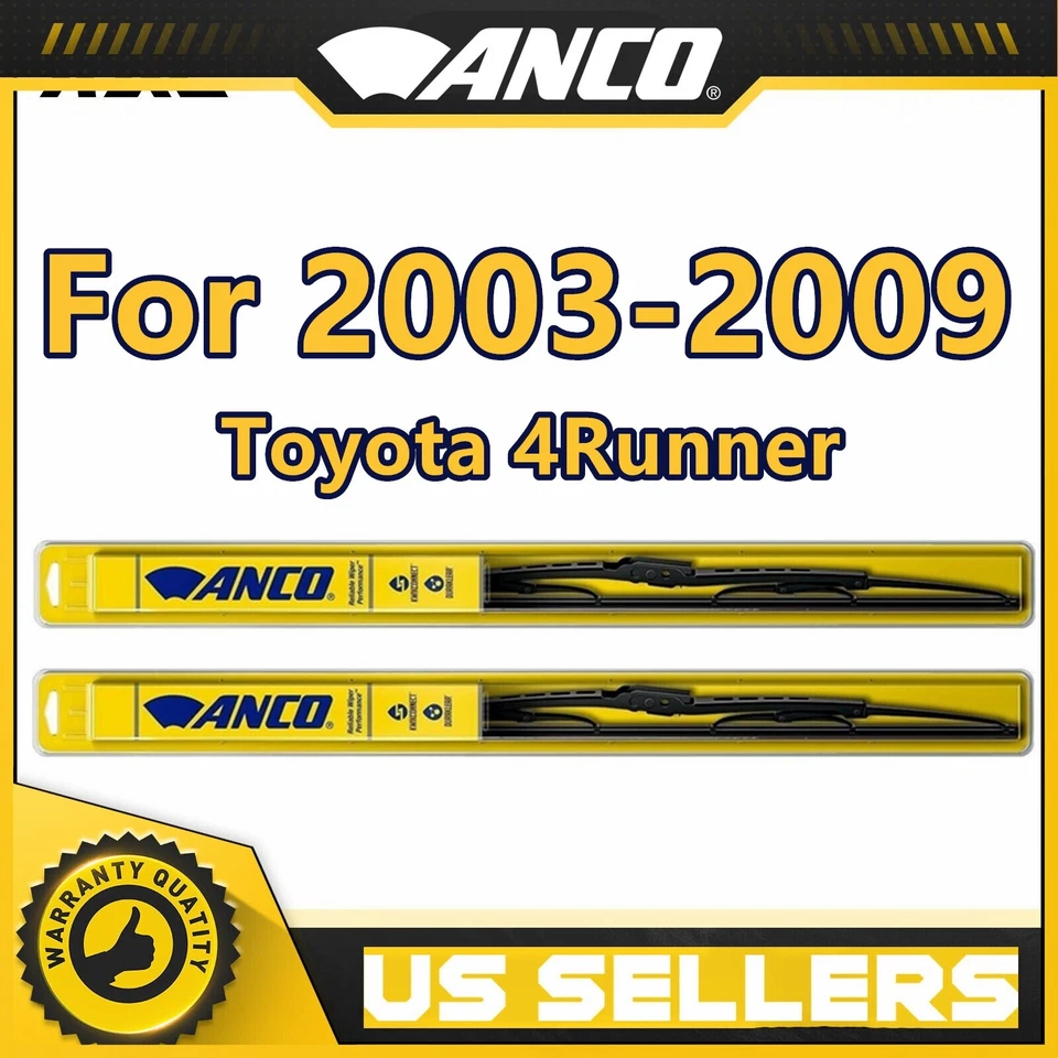 Paquete de 2 limpiaparabrisas premium ANCO J&U para Toyota 4Runner 19220/200 2003-2009 Foto 2 de 4