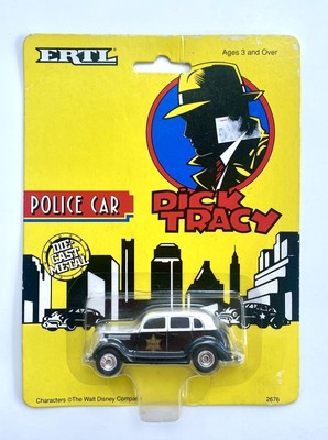 ERTL Disney Dick Tracy Police Car Black and White Car 1:64