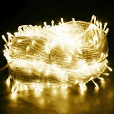 LED Fairy String Lights 10-100m Mains Plug In Christmas Tree Indoor & Outdoor UK