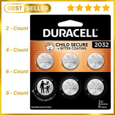 2,4,6,9 Packs of CR2032 DURACELL Lithium 3v B...