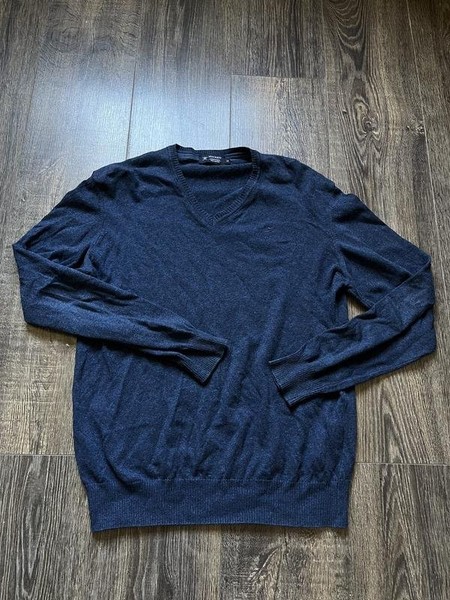 Men Hackett Sweater Navy Cotton M