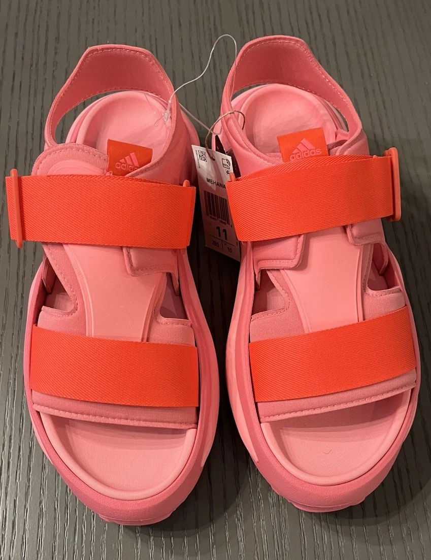 NWT Adidas Mehana Comfort Slip On Womens 11 M Casual Sandals IF8182 Pink